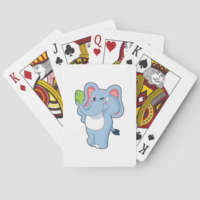 Baraja De Cartas Elefante móvil (Reverso)