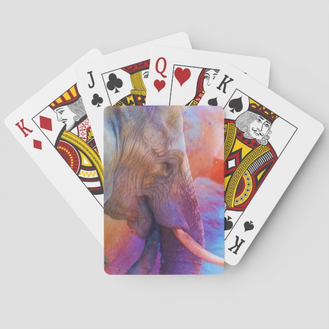 BARAJA DE CARTAS ELEFANTE RECORDANDO AGUAS SAGRADAS (Reverso)