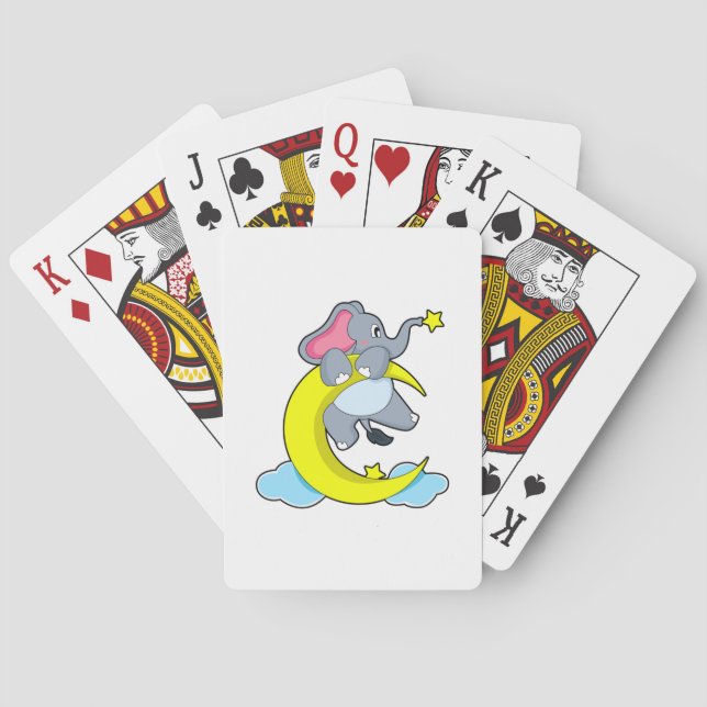 Baraja De Cartas Elefante sobre las nubes (Reverso)