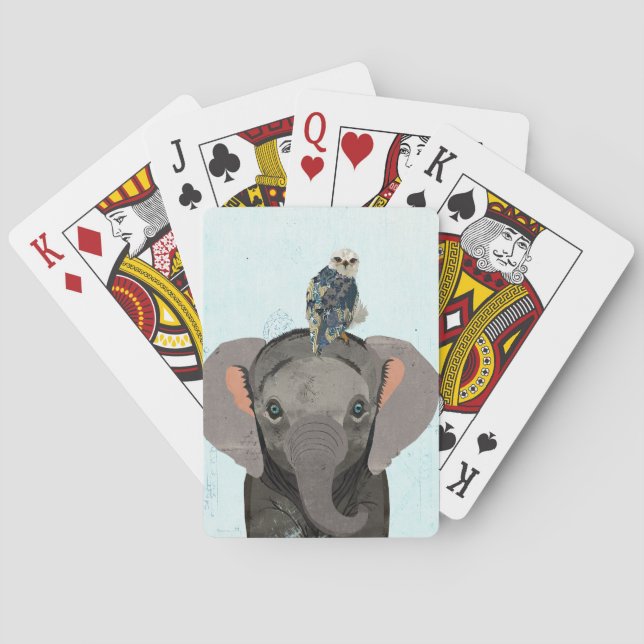 BARAJA DE CARTAS ELEFANTE Y FALCON AZUL (Reverso)