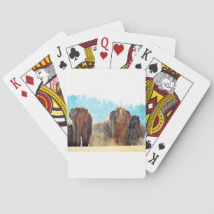 Baraja De Cartas Elefantes Animales Safari Destino Paz Amor
