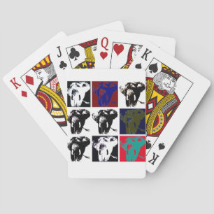 Baraja De Cartas Elefantes de arte pop