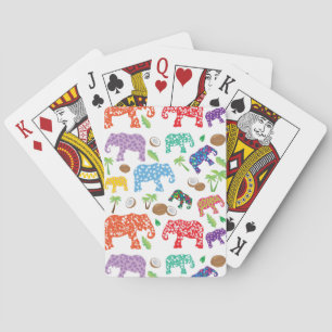 Baraja De Cartas Elefantes tropicales