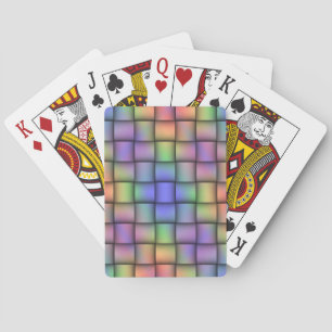 Baraja De Cartas Elegant Rainbow Colored Card - Horizontal Weave