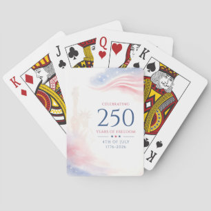 Baraja De Cartas Elegante 250º Día de la Independencia de Estados U