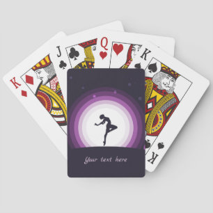 Baraja De Cartas Elegante bailarina de ballet Luces púrpuras person