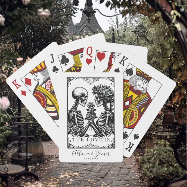 Baraja De Cartas Elegante Boda Tarot gótico negro y blanco (Subido por el creador)