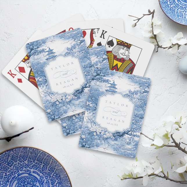 Baraja De Cartas Elegante Chinoiserie Wedding Favor ID1094 (Subido por el creador)