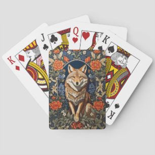Baraja De Cartas Elegante Coyote William Morris inspirado