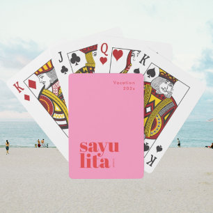 Baraja de cartas elegante de Sayulita México