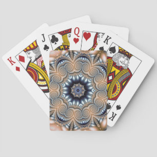 Baraja De Cartas Elegante e impresionante Mandala dorado blanco neg