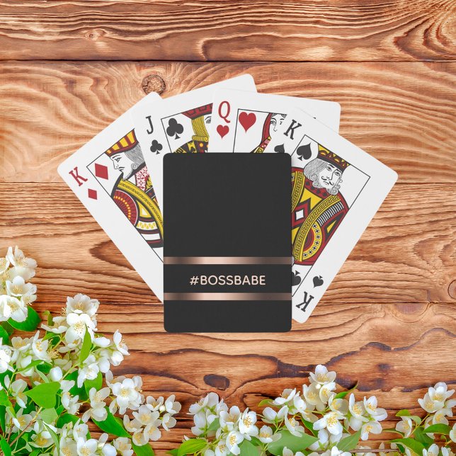 Baraja De Cartas Elegante estafador negro de bronce (Subido por el creador)