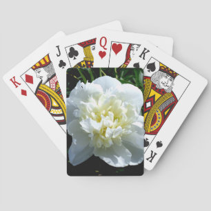 Baraja De Cartas Elegante foto de una joya blanca floral