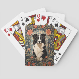 Baraja De Cartas Elegante frontera inspirada por el Collie William 