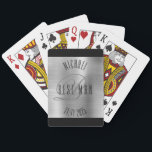 Baraja De Cartas Elegante mejor Boda de Monograma Hombre<br><div class="desc">Haz que tu propio personalizado juegue cartas. Personalice este diseño con su propio texto. Puede realizar un personalizar adicional de este diseño seleccionando el enlace "personalizar adicional" si lo desea.</div>
