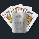 Baraja De Cartas Elegante mejor Boda de Monograma masculino para ju<br><div class="desc">Haz que tu propio personalizado juegue cartas. Personalice este diseño con su propio texto. Puede realizar un personalizar adicional de este diseño seleccionando el enlace "personalizar adicional" si lo desea.</div>