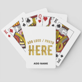 BARAJA DE CARTAS ELEGANTE MODERNO PERSONALIZABLE BLANCO VERIFICADO 