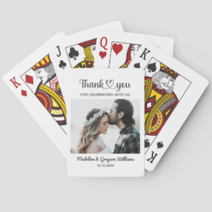 Baraja De Cartas Elegante Personalizado personalizada Foto Boda rom