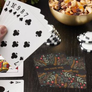 Baraja De Cartas Elegante Y Elegante Inespiritividad De Nombre Flor
