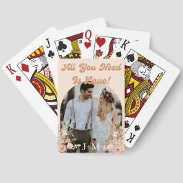 Baraja De Cartas elegantes favores de boda botánicos boho retro