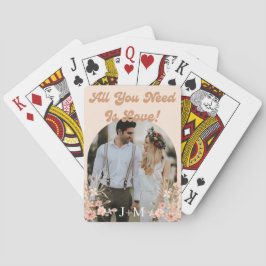 Baraja De Cartas elegantes favores de boda botánicos boho retro