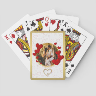 Baraja De Cartas Elegantes San Valentines, Amor, Corazón Rojo de An
