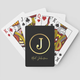 Baraja De Cartas Elegantes tarjetas de juego doradas