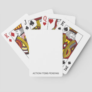 Baraja De Cartas Elementos de Acción Pendientes   Diseñador Minimal