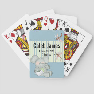 Baraja De Cartas Elephant Dragonfly Blue Stripe Baby