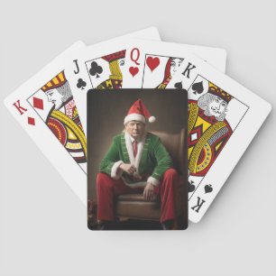 Baraja De Cartas Elf Donald Trump, navidad