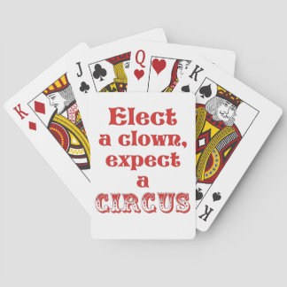 Baraja De Cartas Elige un payaso, ¡espera un circo! Divertido contr
