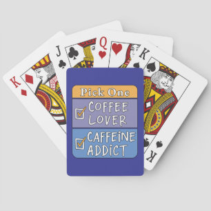 Baraja De Cartas Elige uno: café o cafeína