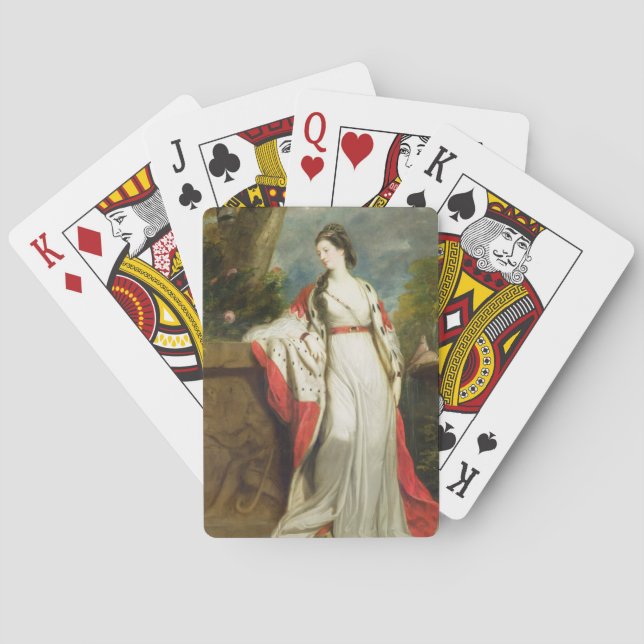 Baraja De Cartas Elizabeth Gunning, duquesa de Hamilton y Duquesa (Reverso)