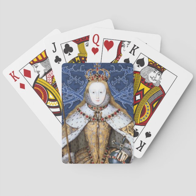 Baraja De Cartas Elizabeth Tudor, Reina de Inglaterra (Reverso)