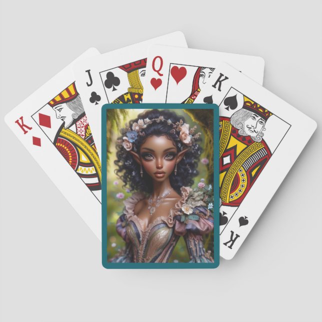 Baraja De Cartas Elven playing card style 1 (Reverso)