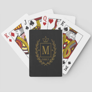 Baraja De Cartas "Emblema Real NMKY – Diseño de Cresta con Monogram