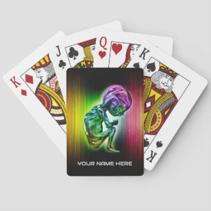 Baraja De Cartas Embrión híbrido alienígena.