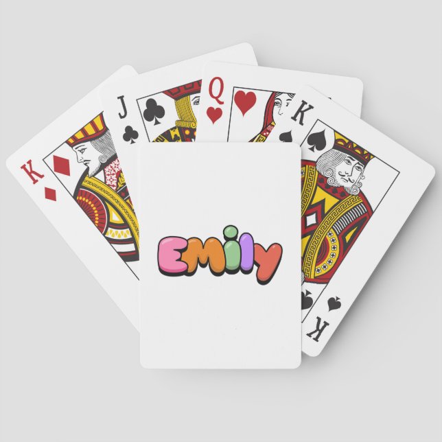 Baraja De Cartas Emily (Reverso)