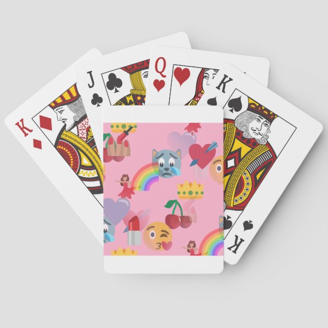 Baraja De Cartas emoji chica (Reverso)