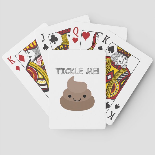Baraja De Cartas Emoji Cute Tickle Me Poop (Reverso)