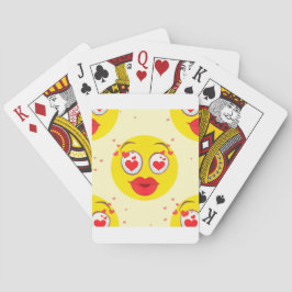 Baraja De Cartas Emoji de beso de San Valentín