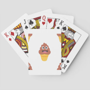 Baraja De Cartas emoji de caca de helado