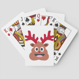 Baraja De Cartas emoji de cacería de renos de Navidad