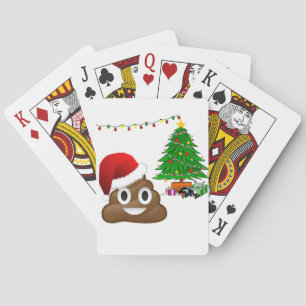 Baraja De Cartas emoji de poo de navidades