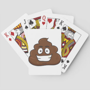 Baraja De Cartas emoji de poop divertida
