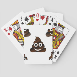 Baraja De Cartas emoji de poop divertida