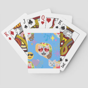 Baraja De Cartas emoji de taco cat