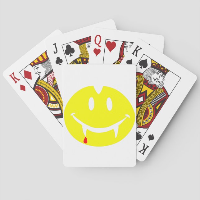 Baraja De Cartas emoji de vampiro dracula (Reverso)