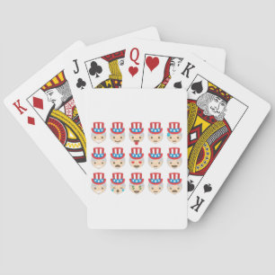 Baraja De Cartas emoji del tío sam