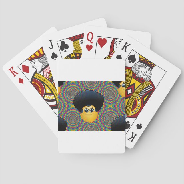 Baraja De Cartas emojis afro (Reverso)